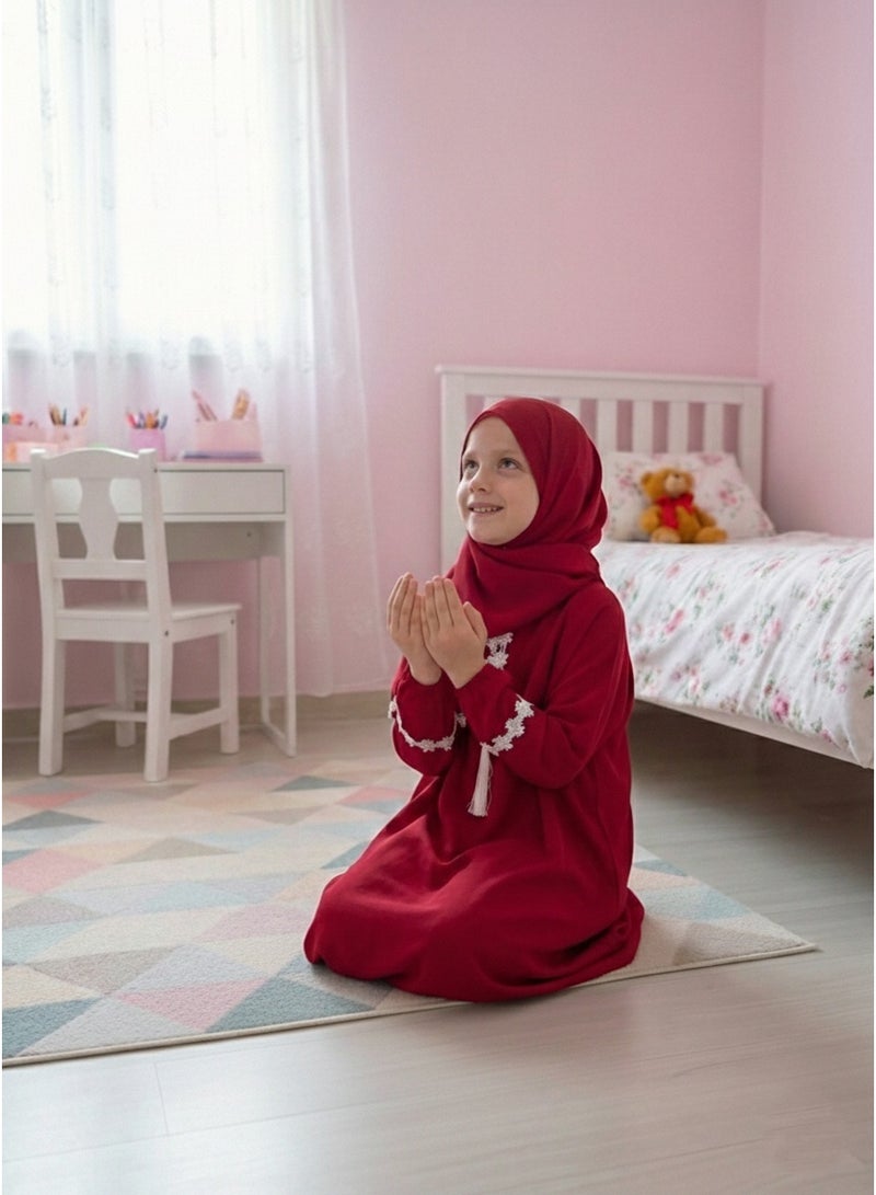 لينا فاشون شرشف صلاة اطفال بناتى مع حجاب متصل - Image 1